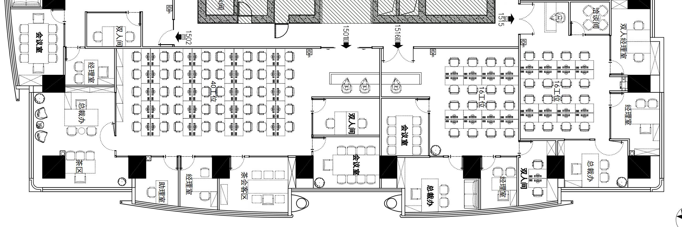 仲益大厦832平精装修办公室招租
